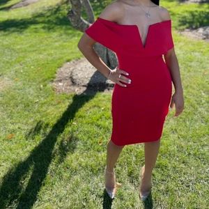 Red Midi Dress (worn only once)